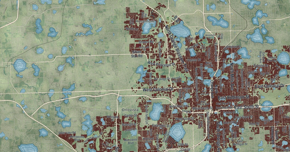 Map of Orlando, Florida in 2026