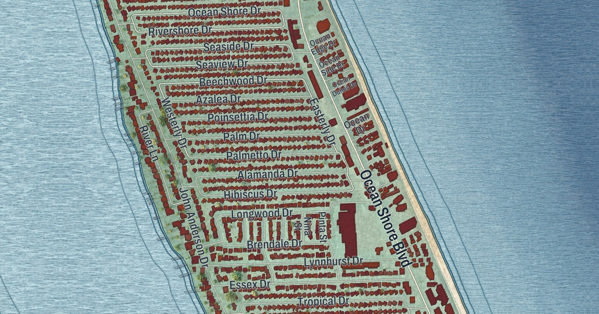 Map of Ormond-by-the-Sea, Florida in 2026