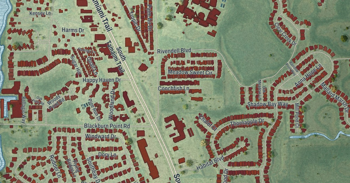 Map of Osprey, Florida in 2026