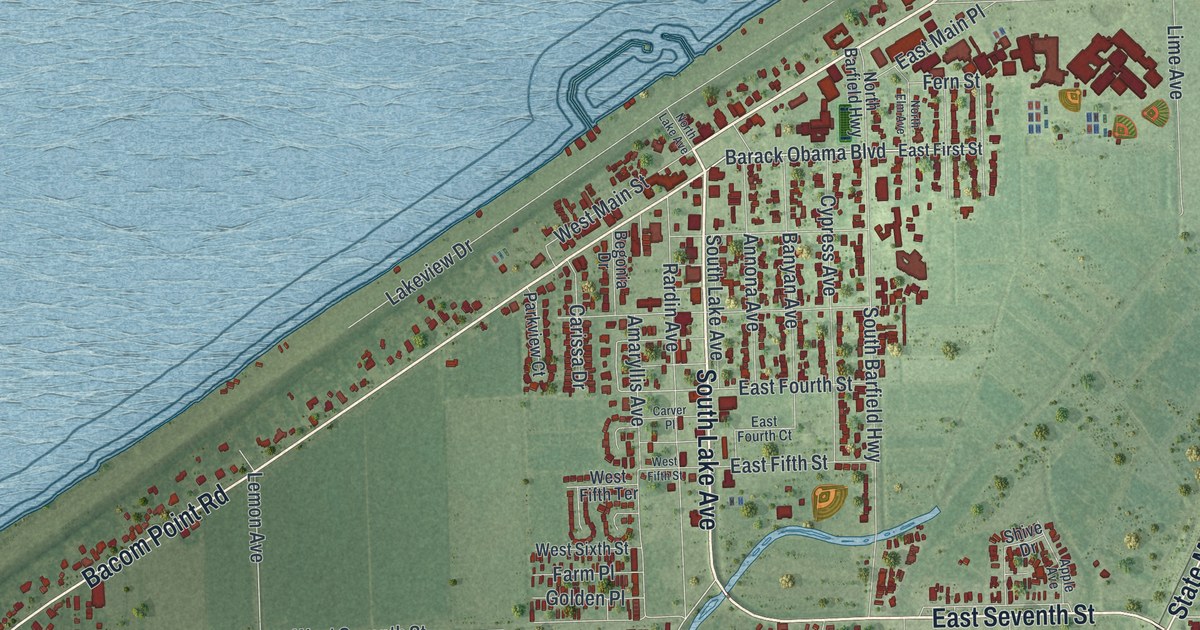 Map of Pahokee, Florida in 2026
