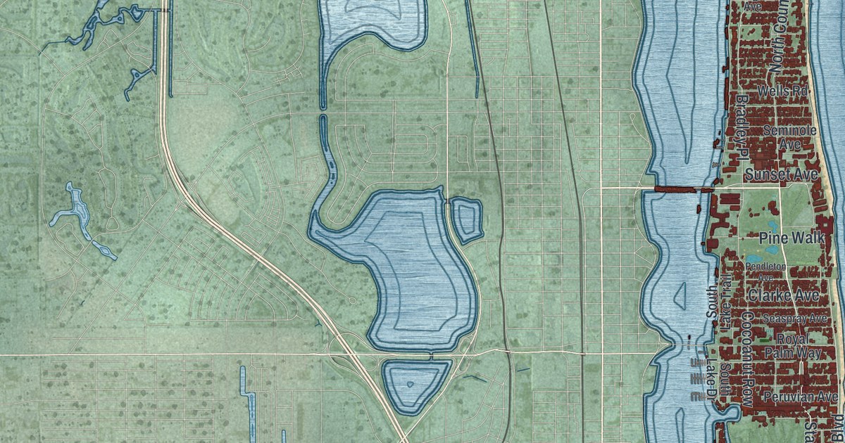 Map of Palm Beach, Florida in 2026
