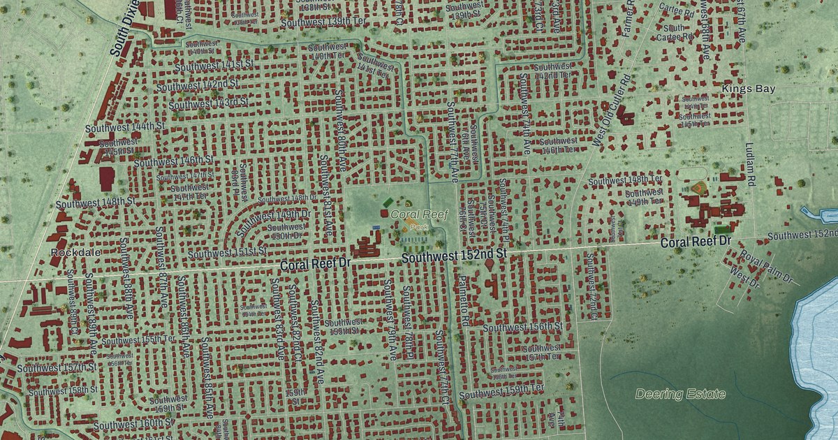 Map of Palmetto Bay, Florida in 2026