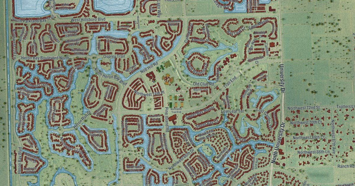 Map of Parkland, Florida in 2026