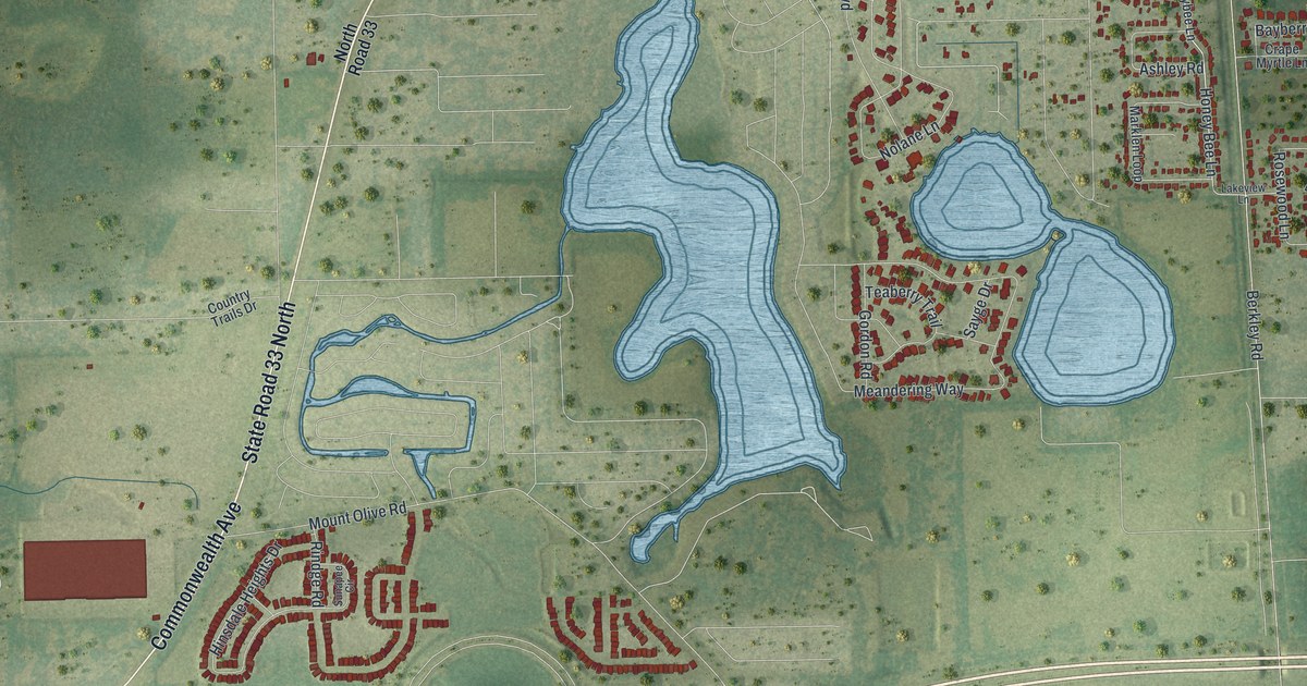 Map of Polk City, Florida in 2026
