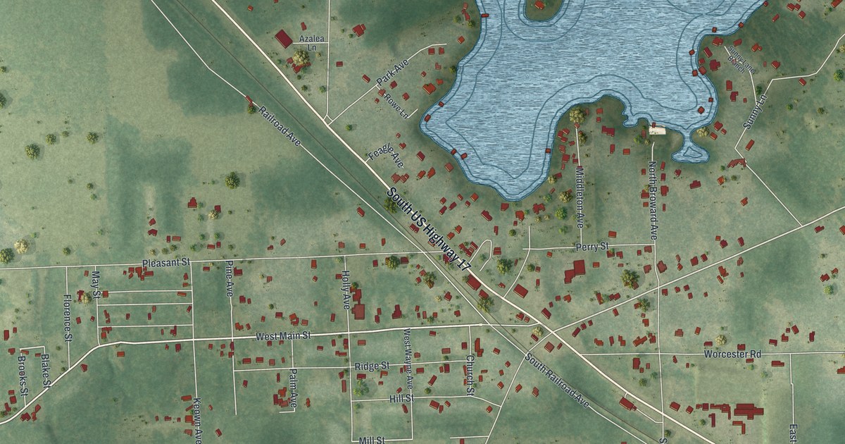 Map of Pomona Park, Florida in 2026