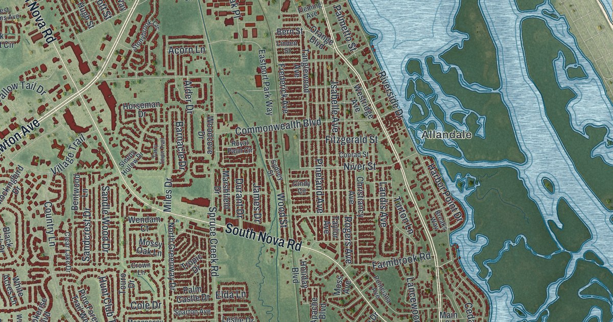 Map of Port Orange, Florida in 2026