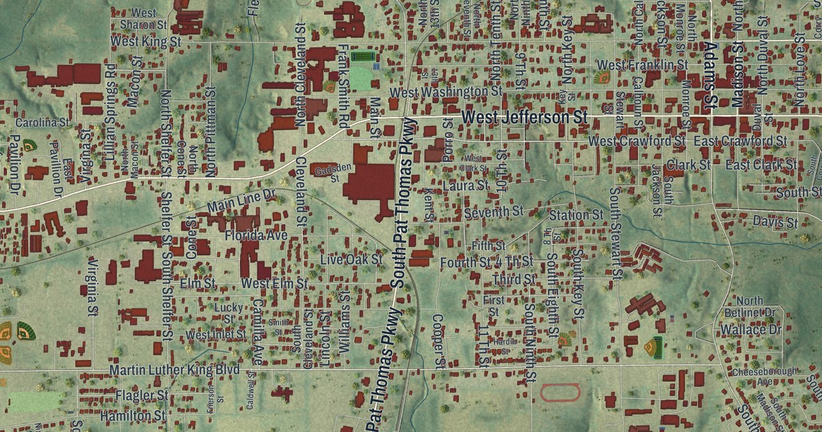 Map of Quincy, Florida in 2026