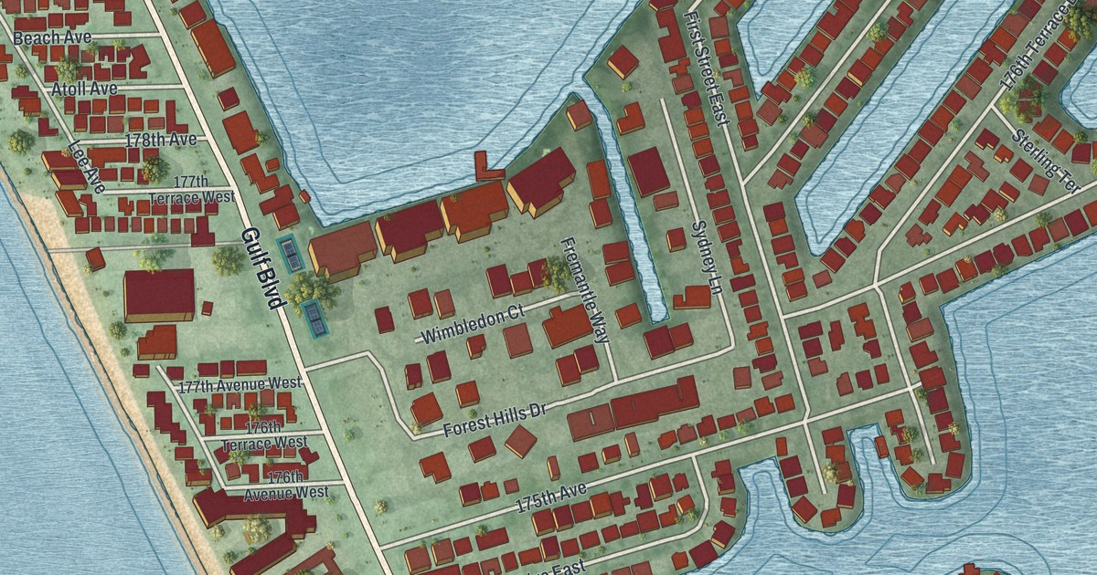 Map of Redington Shores, Florida in 2026