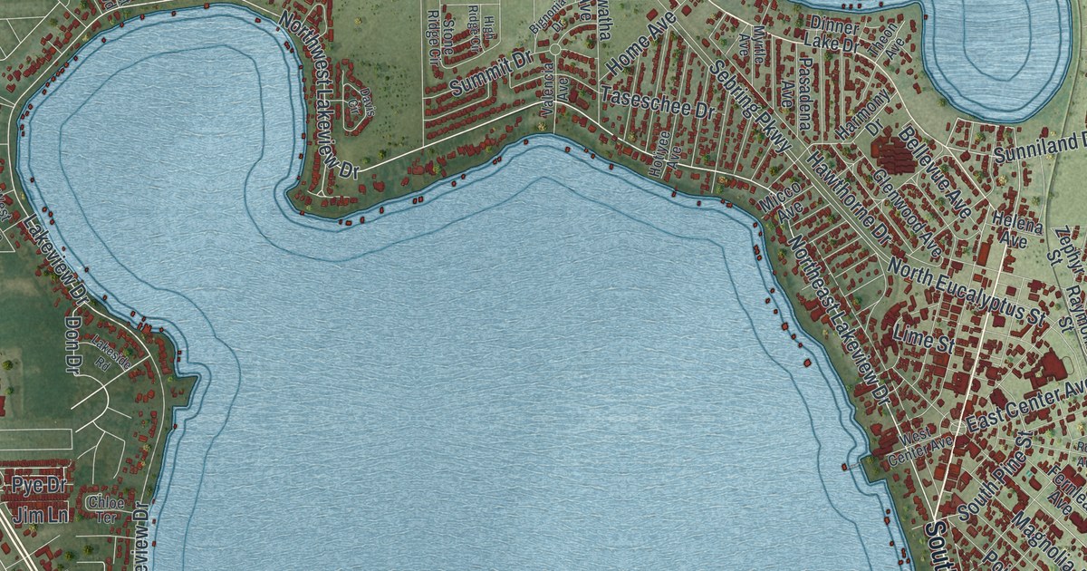 Map of Sebring, Florida in 2026