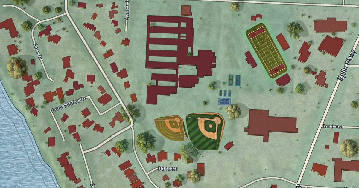 Map of Shalimar, Florida in 2026