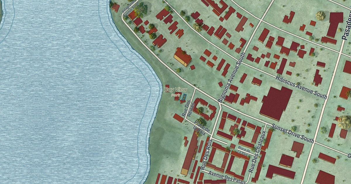 Map of South Pasadena, Florida in 2026