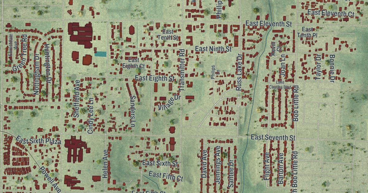 Map of Springfield, Florida in 2026