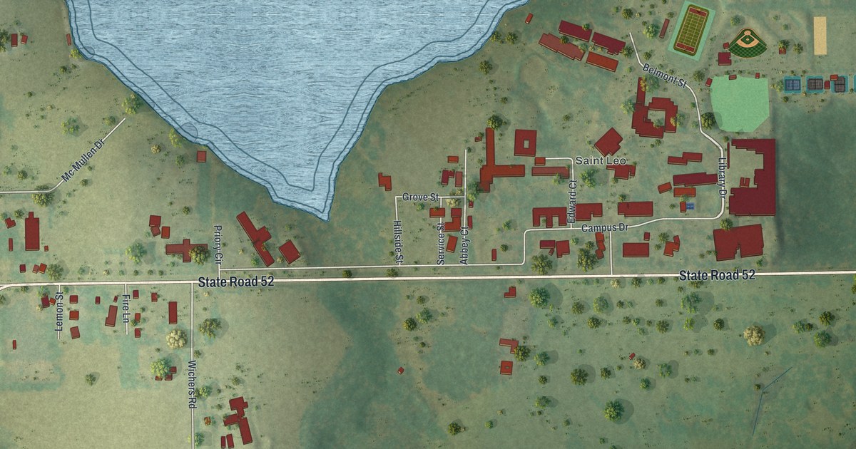 Map of St. Leo, Florida in 2026