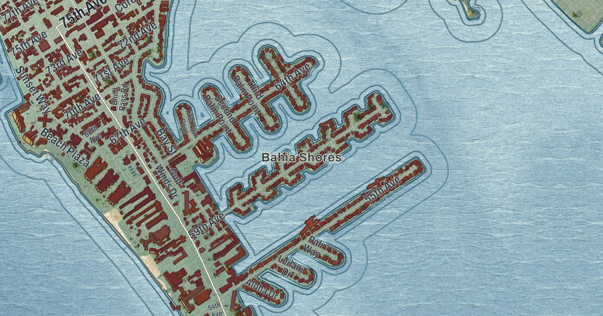 Map of St. Pete Beach, Florida in 2026