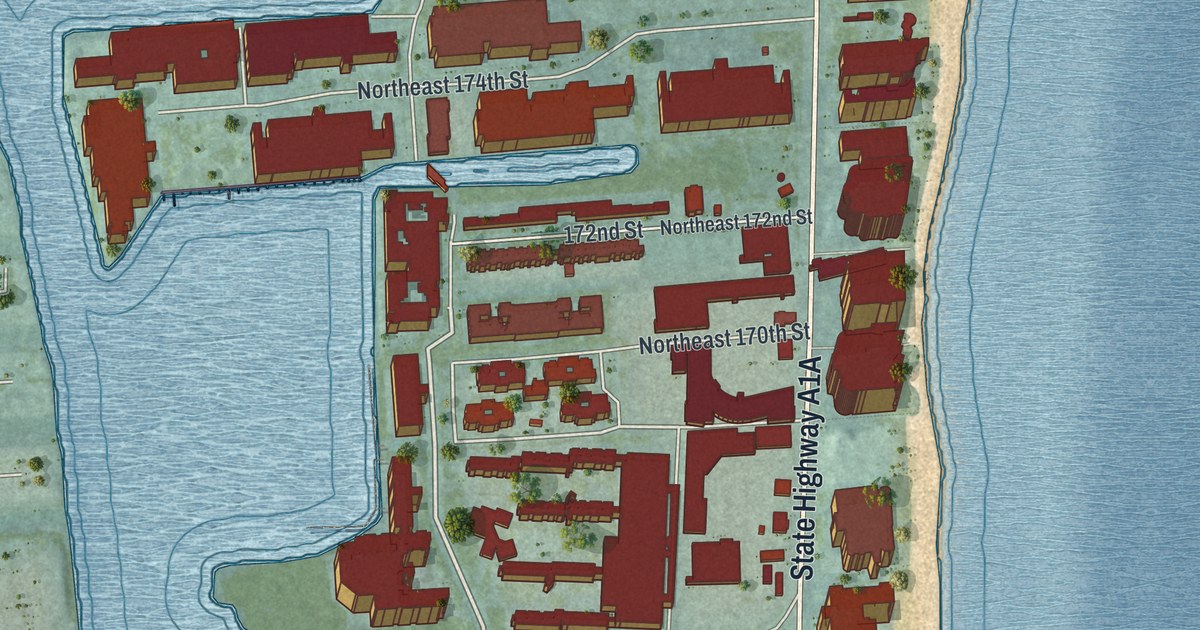 Map of Sunny Isles Beach, Florida in 2026