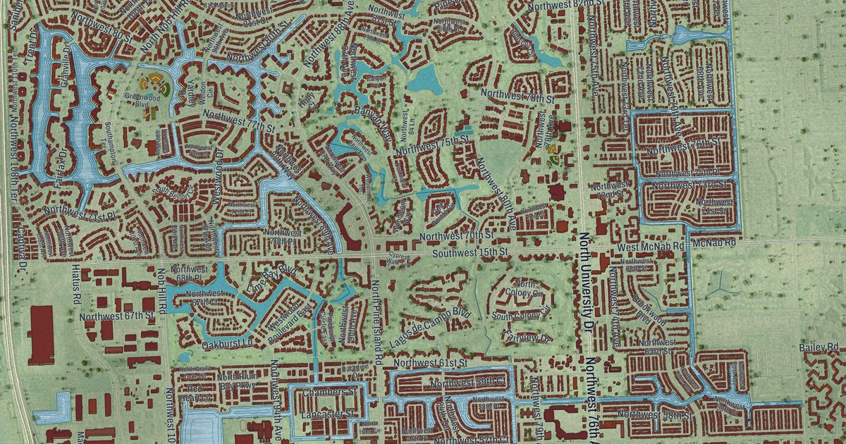 Map of Tamarac, Florida in 2026