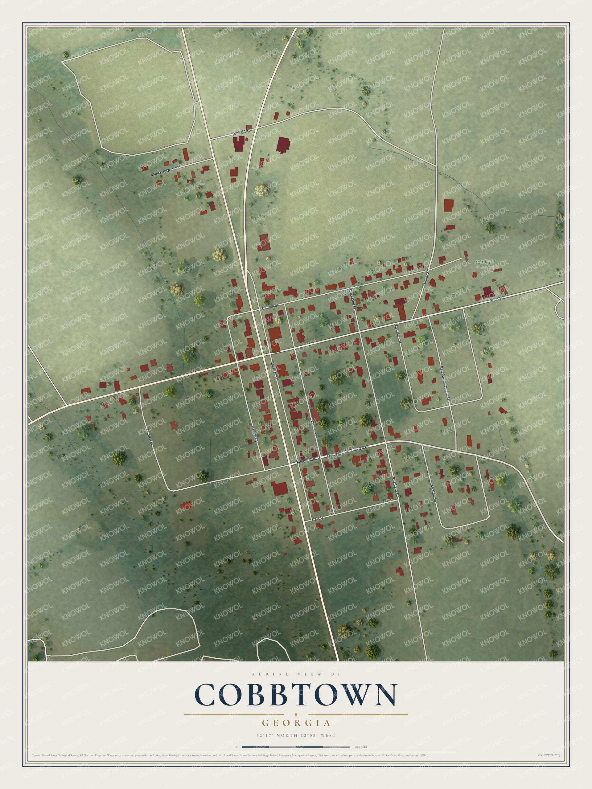 Watermarked full-map preview of Cobbtown, Georgia