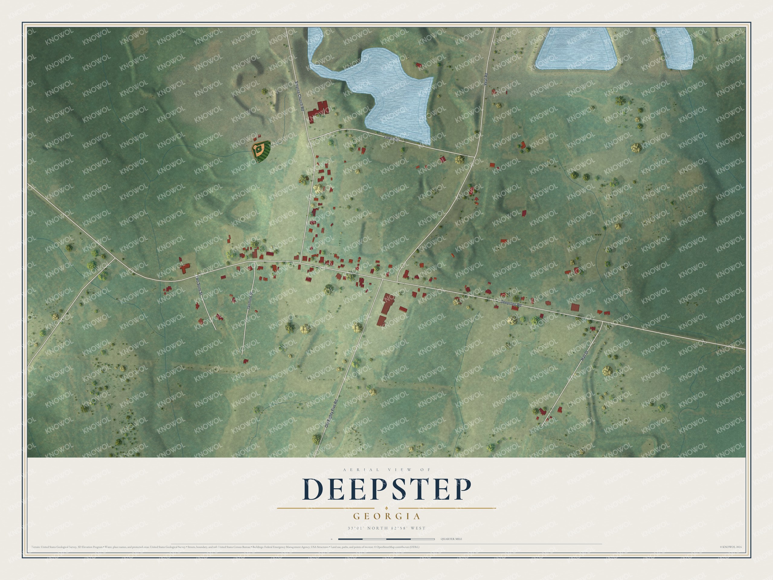 Watermarked full-map preview of Deepstep, Georgia