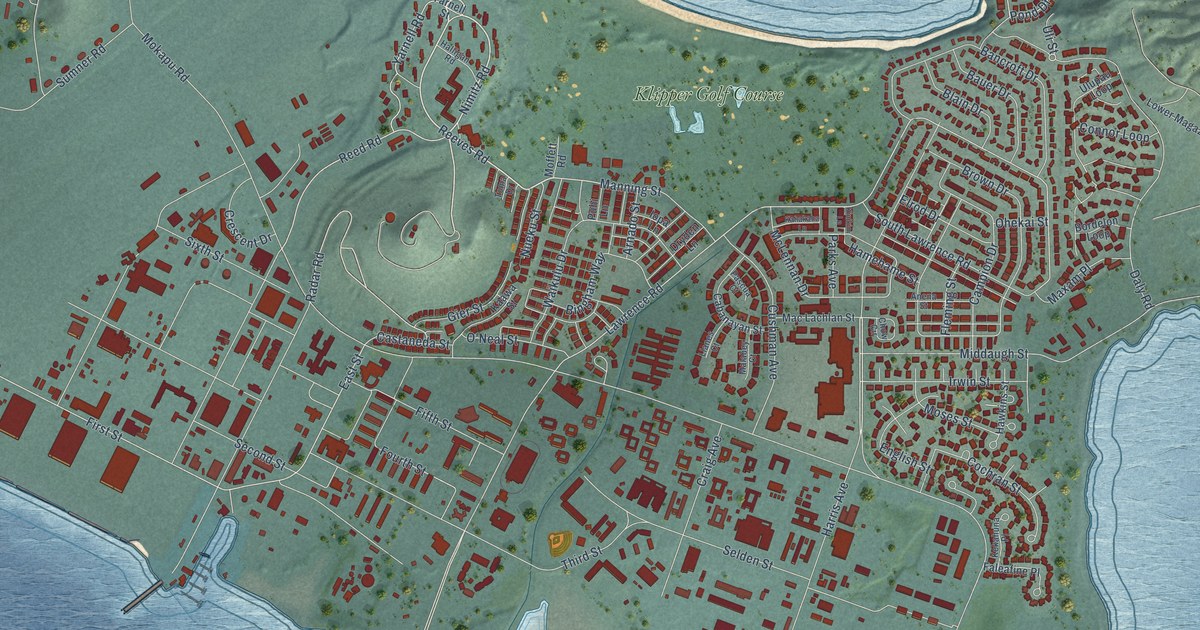 Map of Kaneohe Base, Hawaii in 2026
