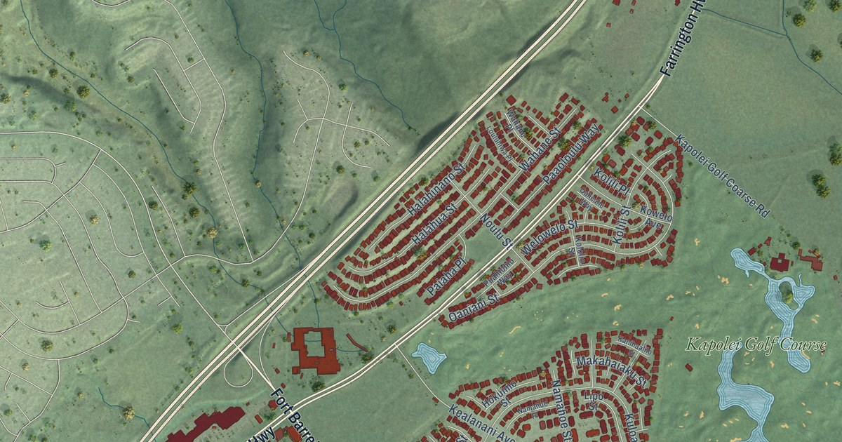 Map of Kapolei, Hawaii in 2026