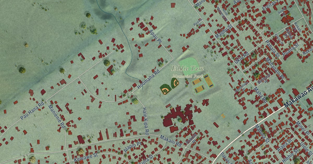 Map of Makawao, Hawaii in 2026