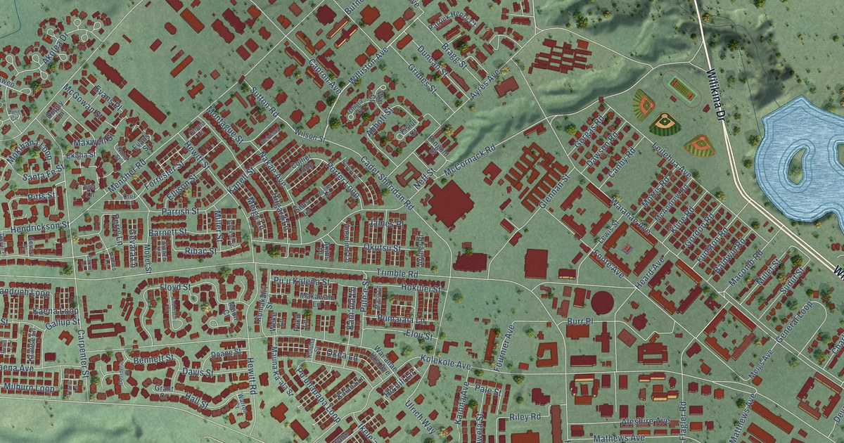 Map of Schofield Barracks, Hawaii in 2026