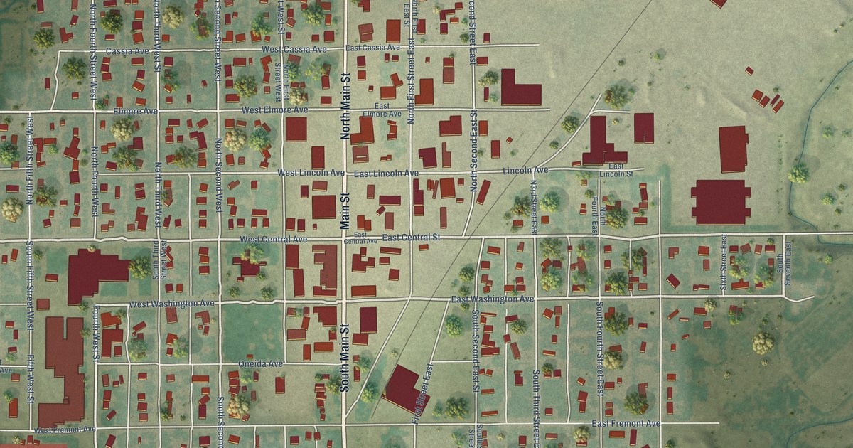 Map of Aberdeen, Idaho in 2026