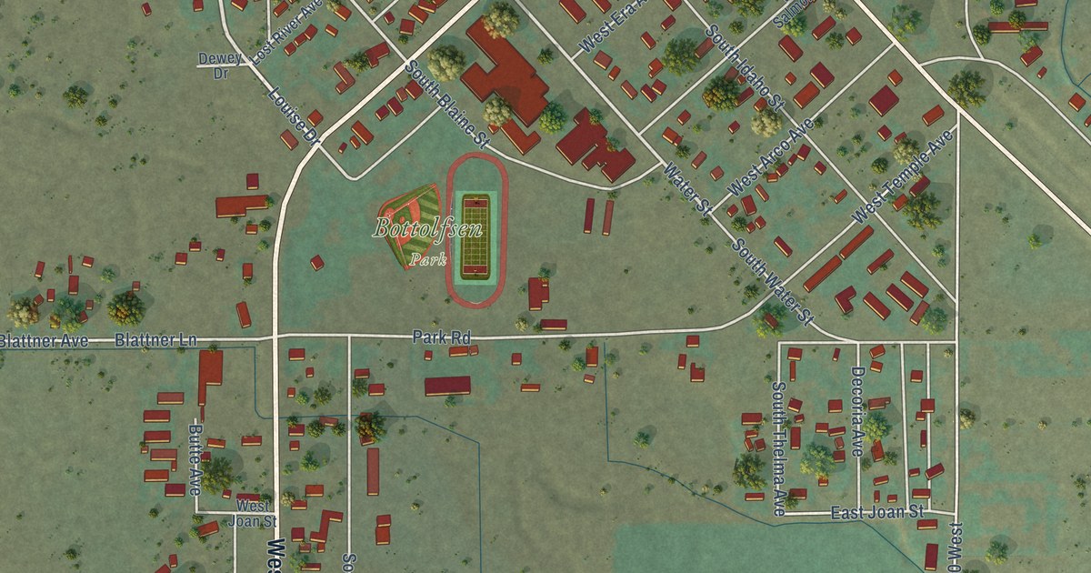Map of Arco, Idaho in 2026