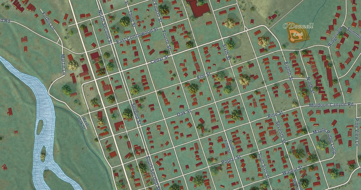 Map of Bellevue, Idaho in 2026