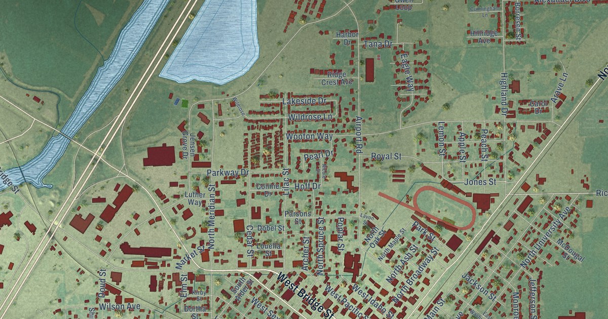 Map of Blackfoot, Idaho in 2026