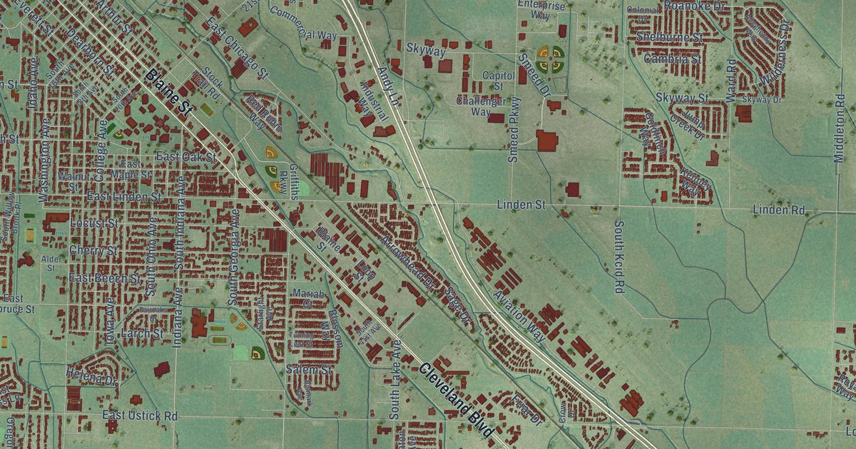 Map of Caldwell, Idaho in 2026