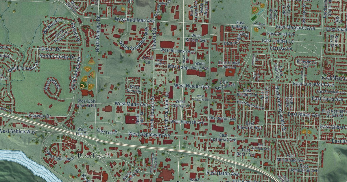 Map of Coeur d’Alene, Idaho in 2026