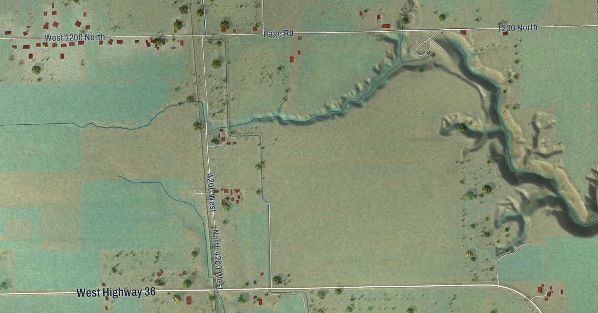 Map of Dayton, Idaho in 2026