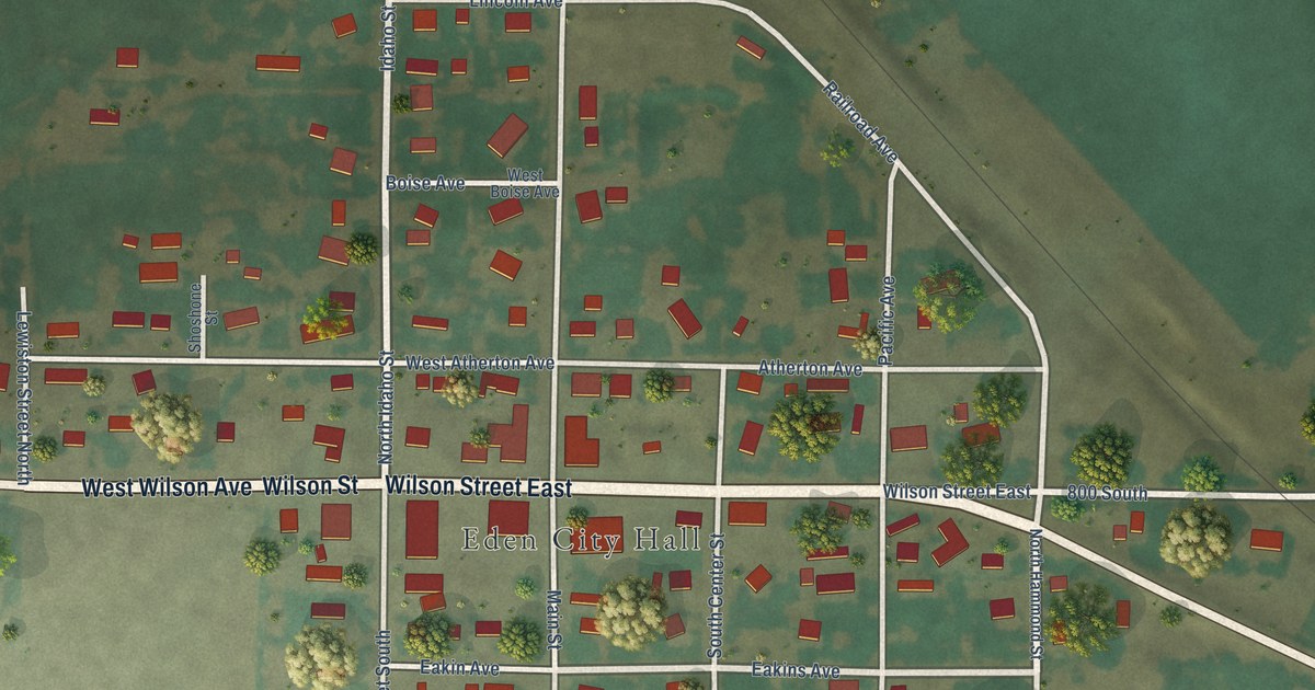 Map of Eden, Idaho in 2026