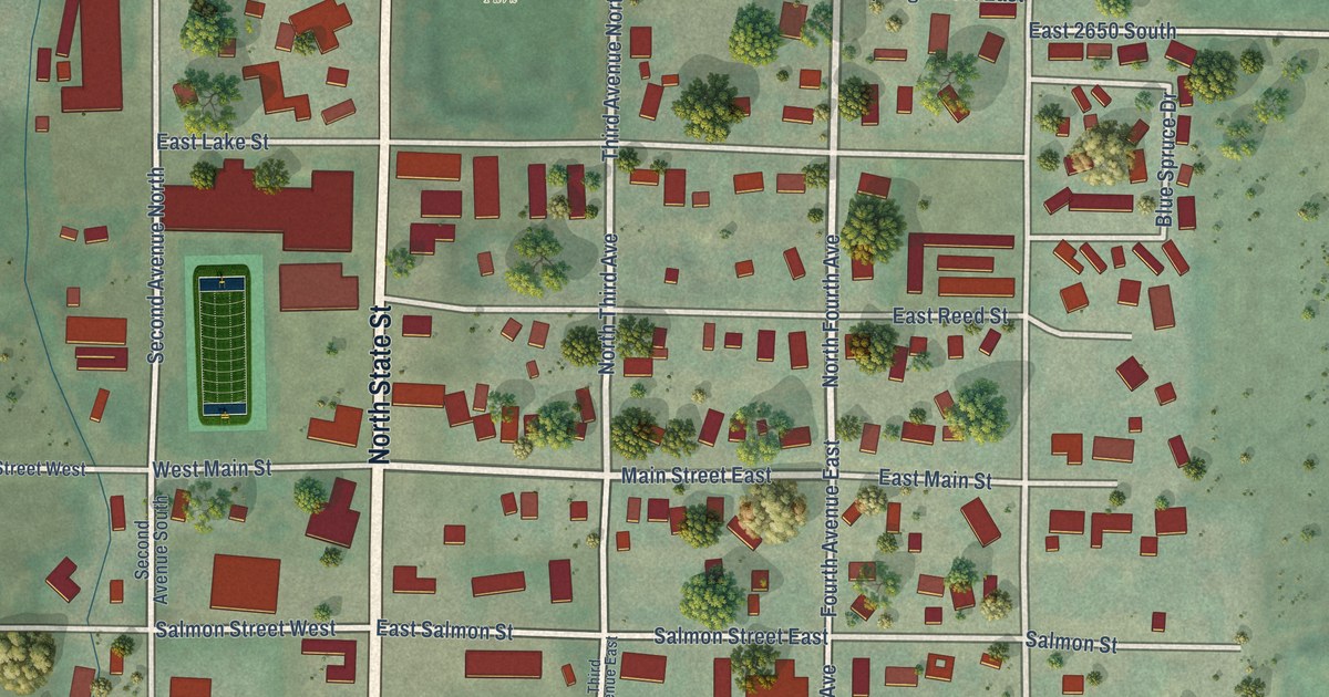 Map of Hagerman, Idaho in 2026