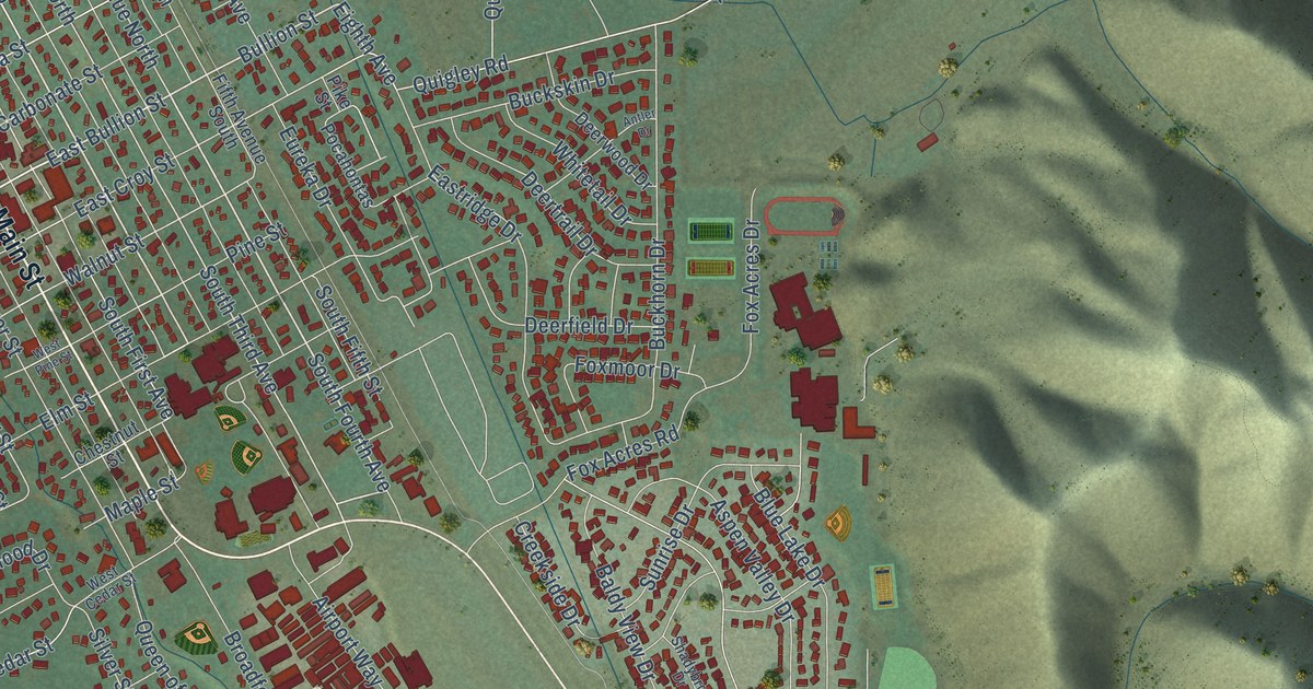 Map of Hailey, Idaho in 2026