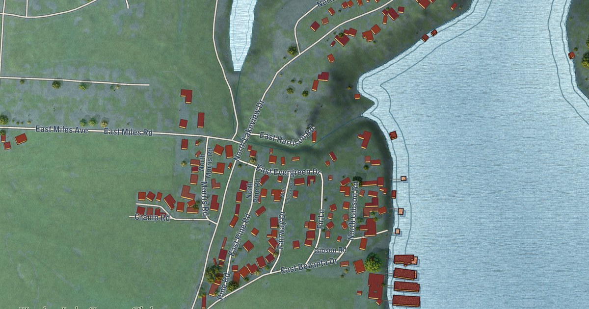 Map of Hayden Lake, Idaho in 2026