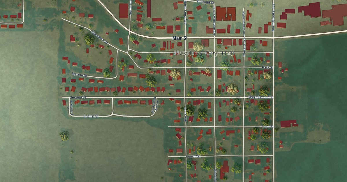 Map of Hazelton, Idaho in 2026