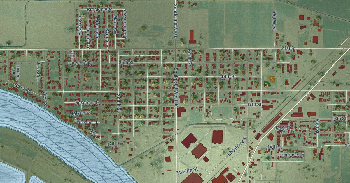 Map of Heyburn, Idaho in 2026