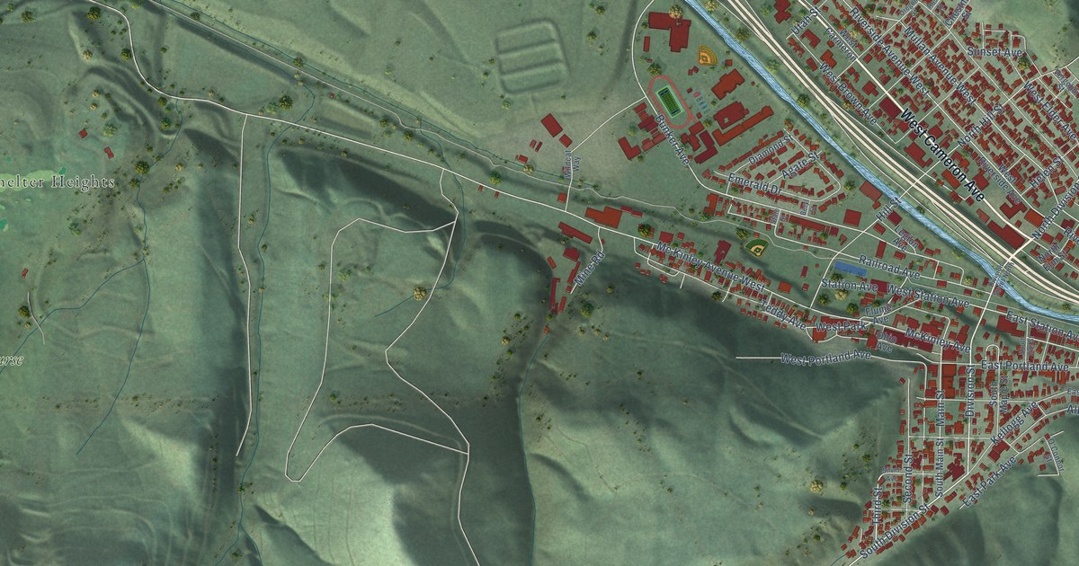 Map of Kellogg, Idaho in 2026