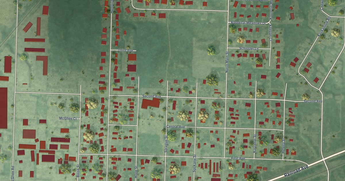 Map of Kootenai, Idaho in 2026