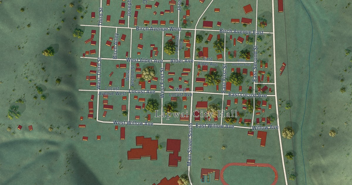 Map of Lapwai, Idaho in 2026