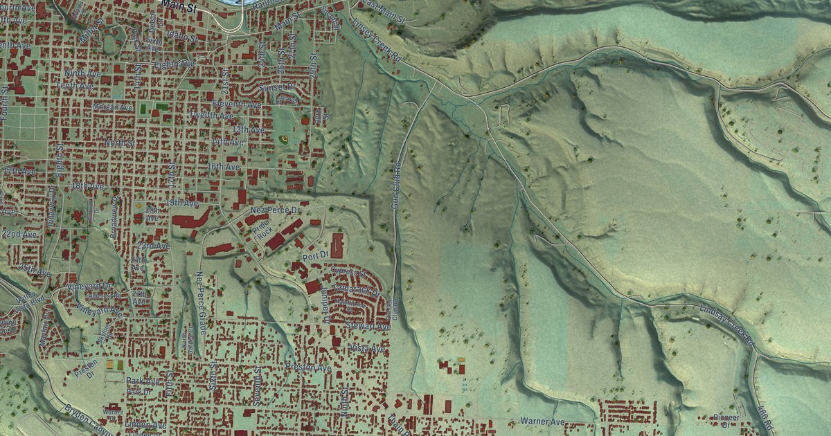 Map of Lewiston, Idaho in 2026
