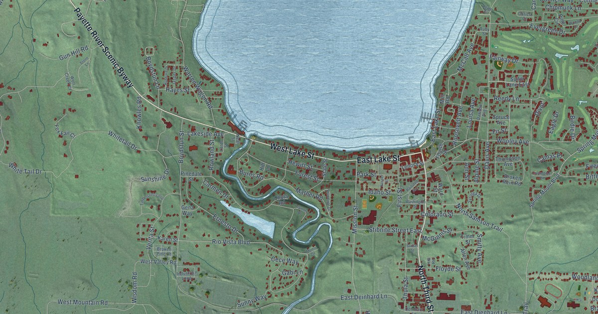 Map of McCall, Idaho in 2026