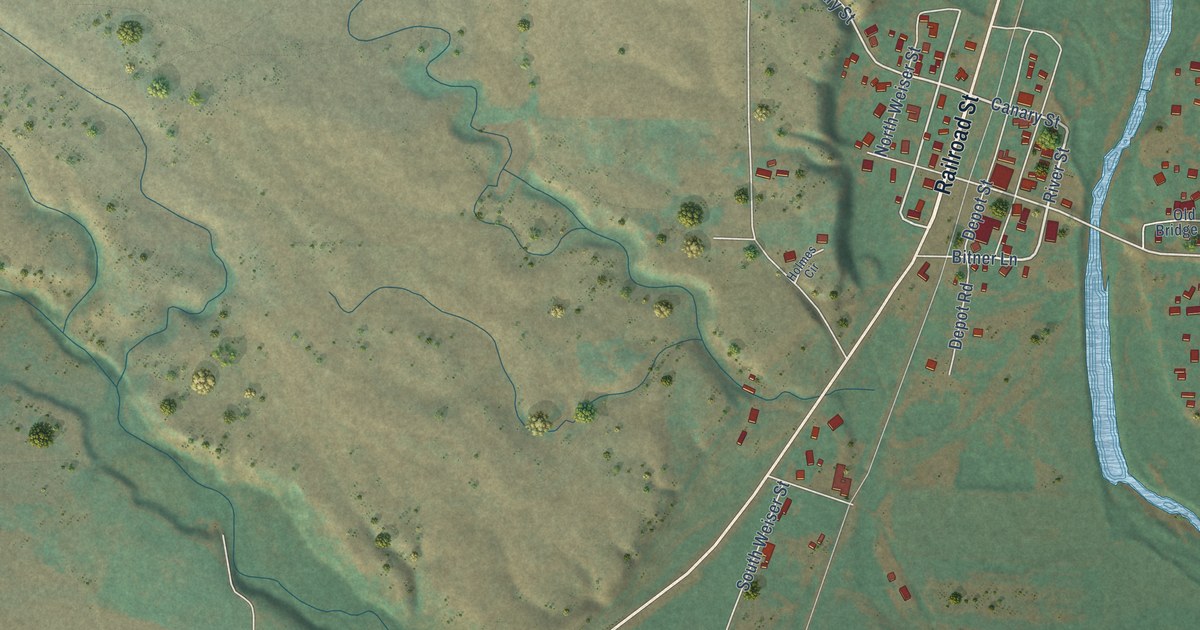 Map of Midvale, Idaho in 2026