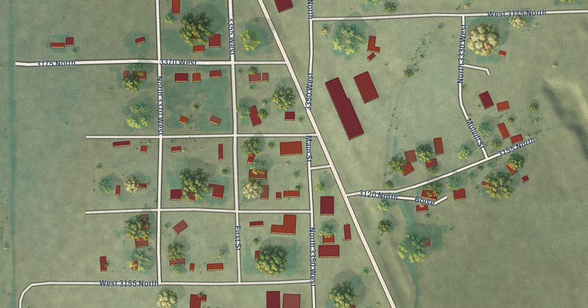 Map of Moore, Idaho in 2026
