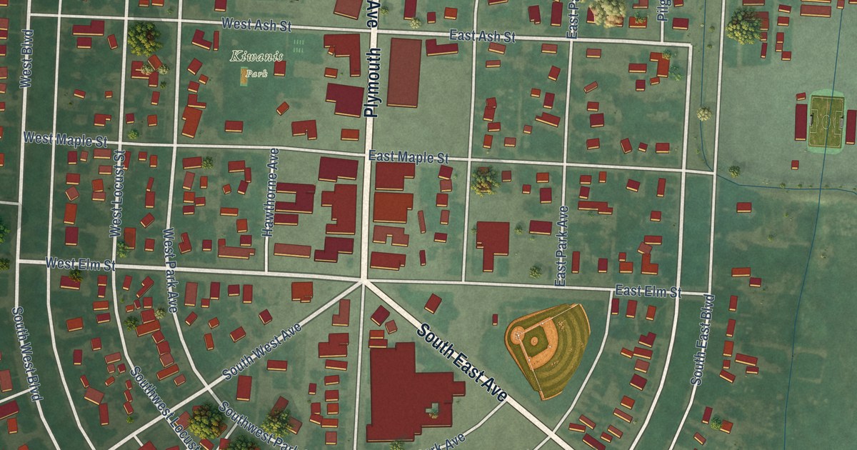 Map of New Plymouth, Idaho in 2026