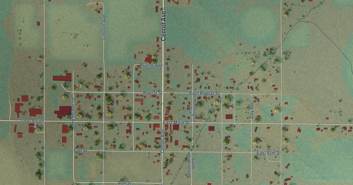Map of Oakley, Idaho in 2026
