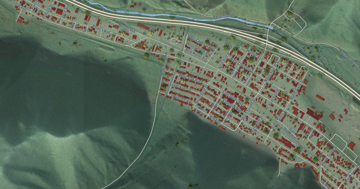 Map of Osburn, Idaho in 2026
