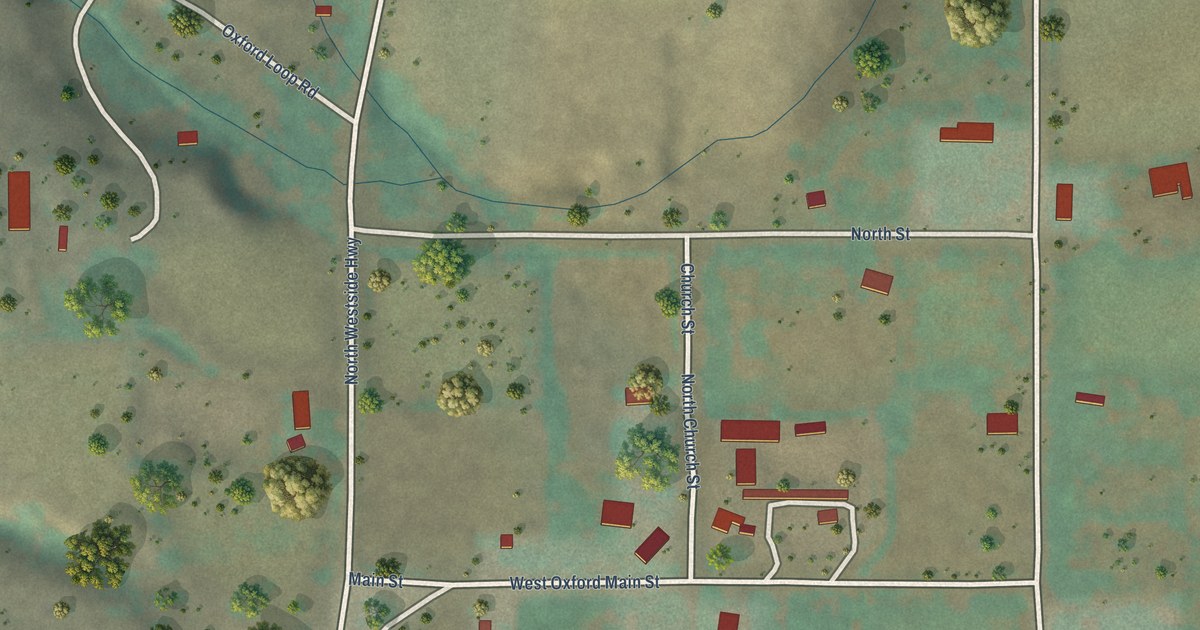 Map of Oxford, Idaho in 2026